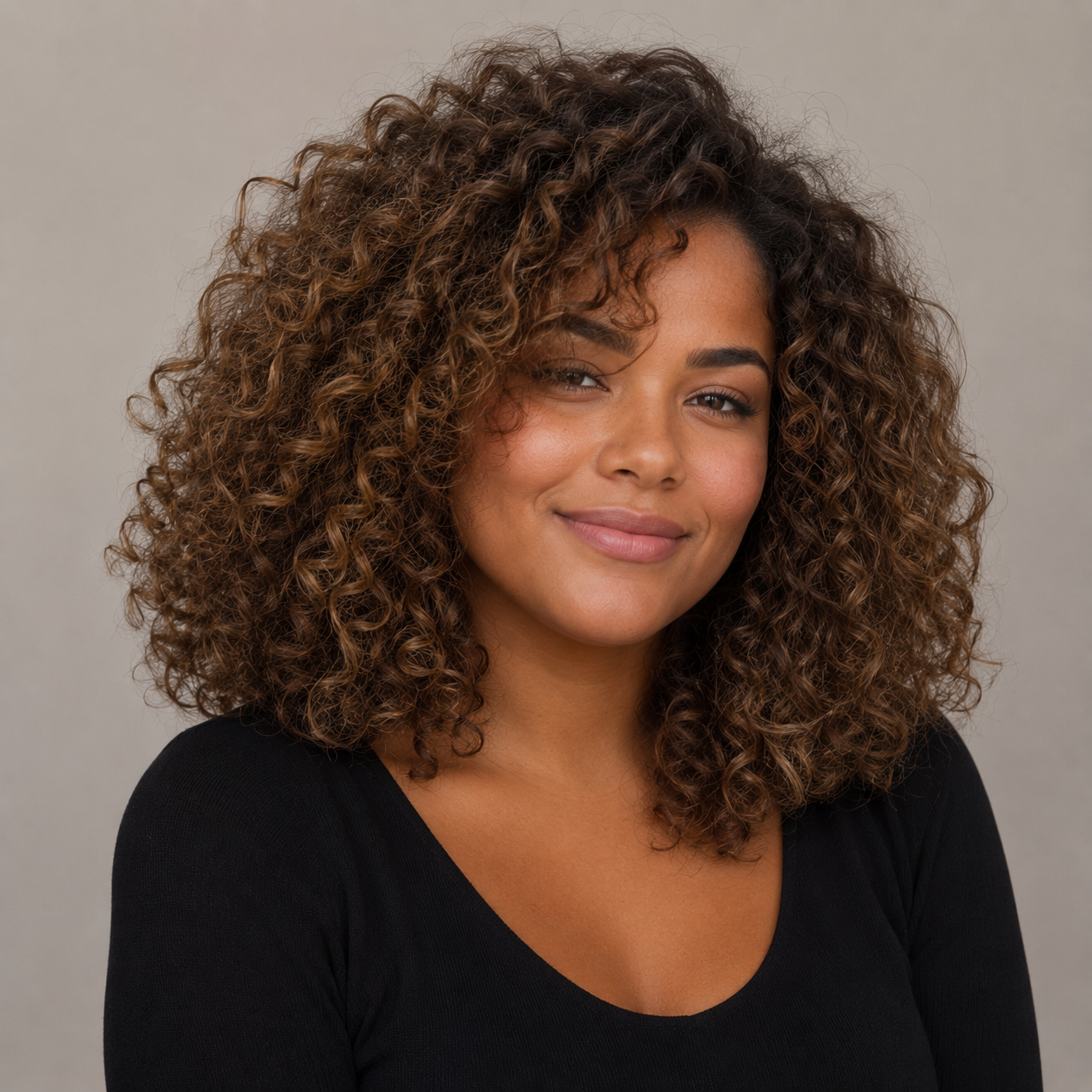 Cheveux bouclés