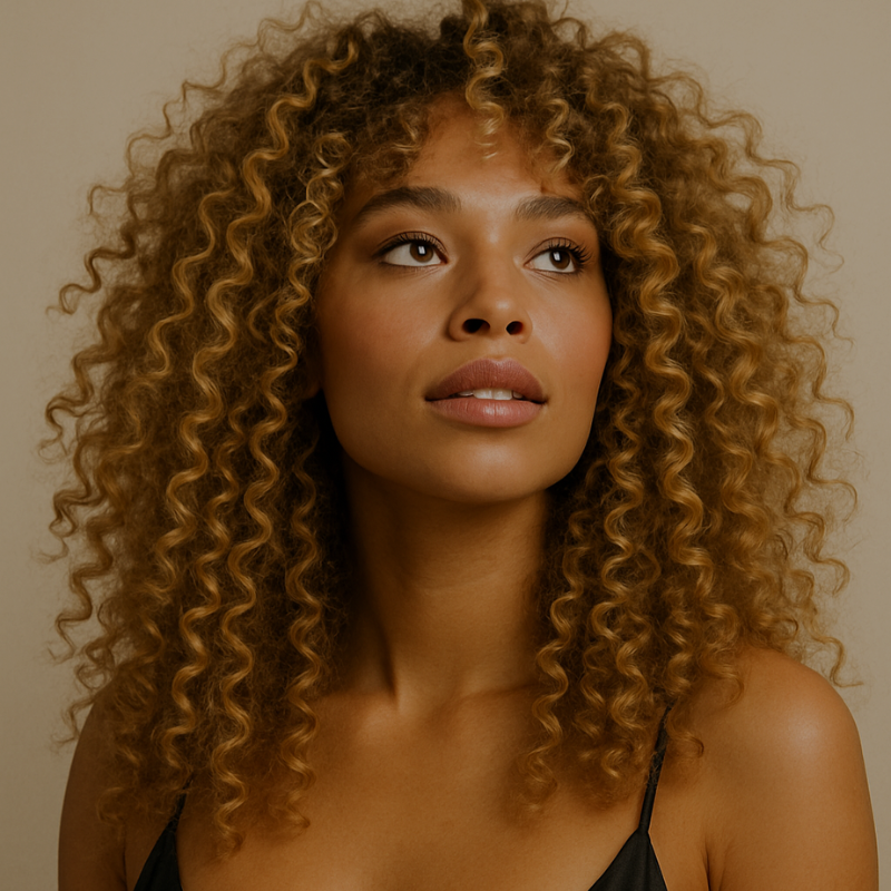 Cheveux bouclés